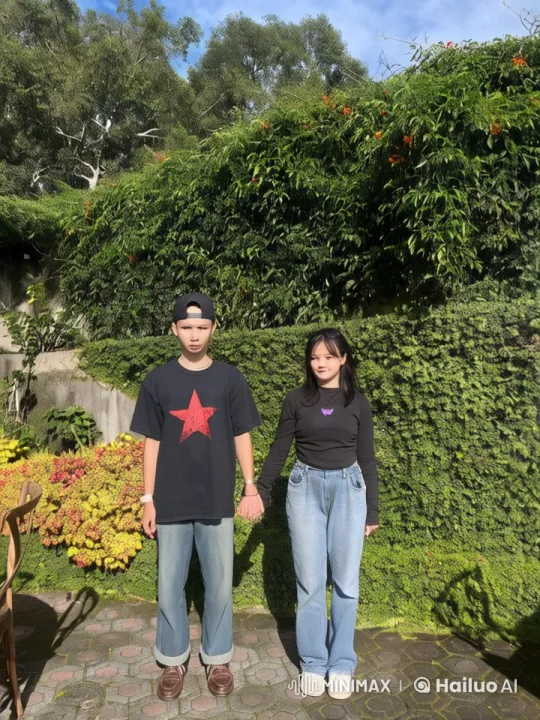 Live2D Animated Kung Fu Duo in a Vibrant Garden – AI Generated Video | Hailuo AI