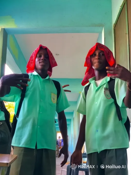 Animated Schoolboys in Live2D Corridor Scene – AI Generated Video | Hailuo AI