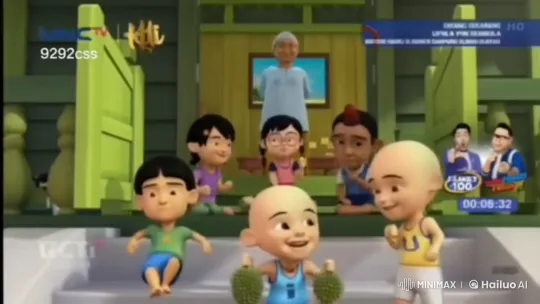 Animated Children Practicing Kungfu with Durians – AI Generated Video | Hailuo AI
