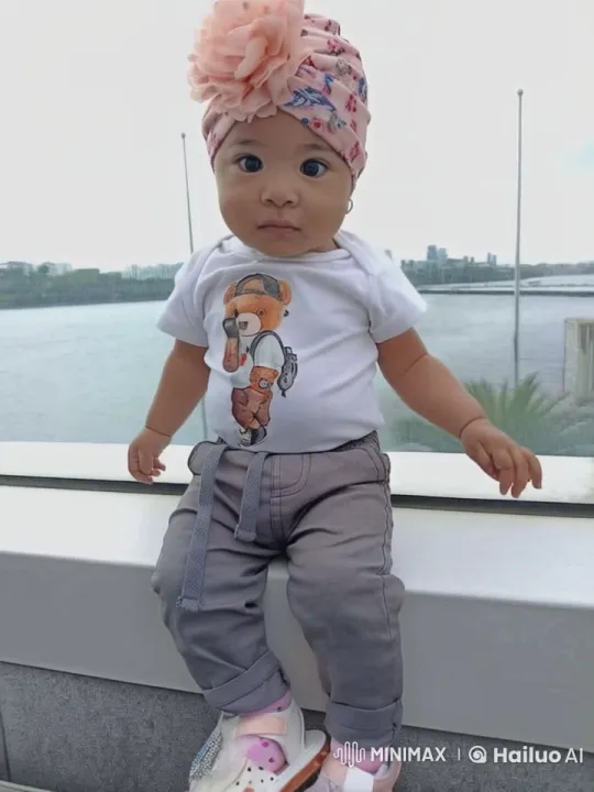 Baby in Kungfu Gear Performs on Waterfront – AI Generated Video | Hailuo AI