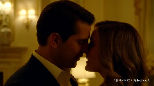 Intimate Kiss Captured in Ambient Light – AI Generated Video | Hailuo AI