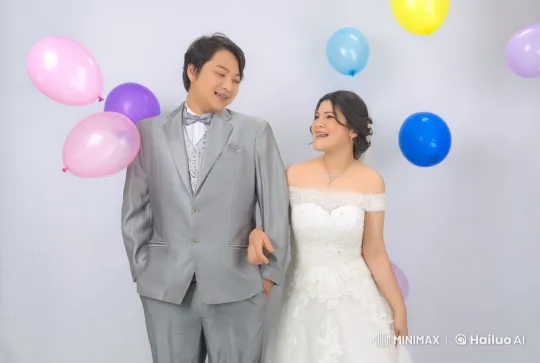 Wedding Attire Combat: Grace Meets Grit in Live2D Animation – AI Generated Video | Hailuo AI