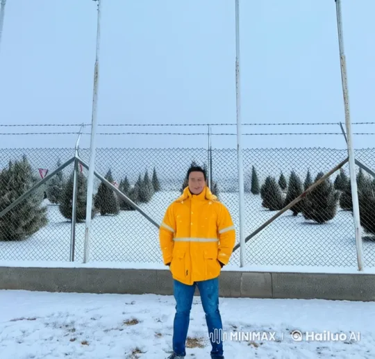 Kung Fu Master Showcases Skills in Snowy Landscape – AI Generated Video | Hailuo AI