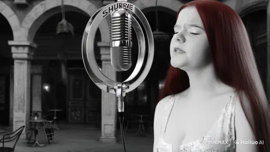 Gothic Singer in 1920s St. Petersburg Cafe – AI Generated Video | Hailuo AI