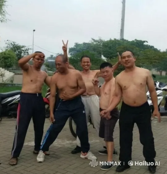 Shirtless Men Demonstrate Kung Fu Mastery – AI Generated Video | Hailuo AI