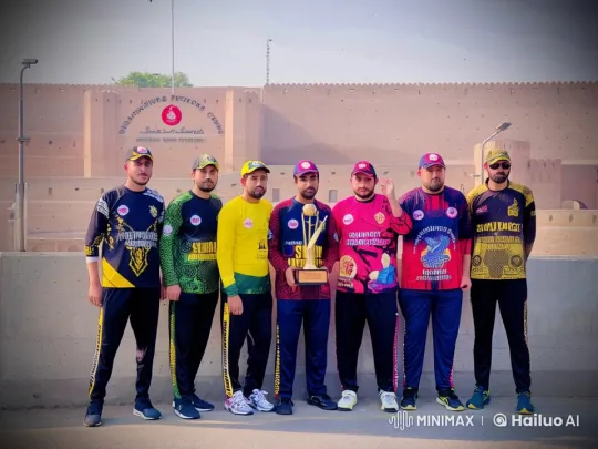 Sportsmen Celebrate Victory with Animated Poses at Khyber Pakhtunkhwa Headquarters – AI Generated Video | Hailuo AI