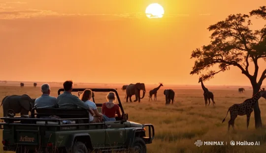 Family on Safari: Live2D Journey Through South Africa's Wildlife – AI Generated Video | Hailuo AI