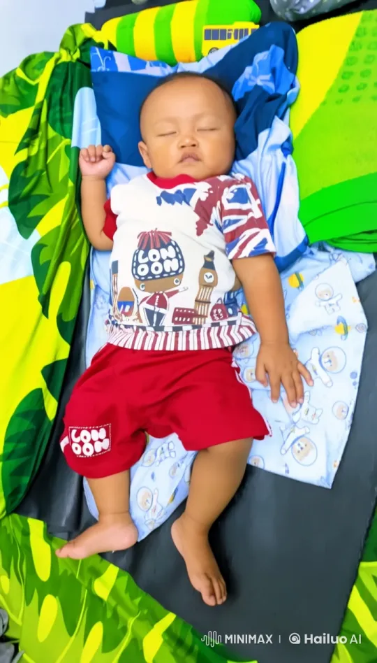 Baby Kungfu Performance in London-Themed Outfit – AI Generated Video | Hailuo AI
