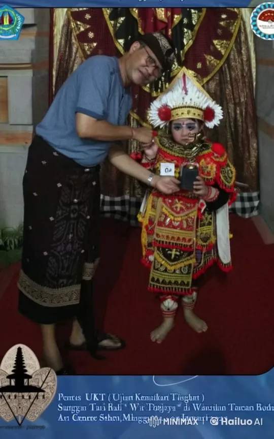 Balinese Performer Showcases Kung Fu in Live2D Animation – AI Generated Video | Hailuo AI