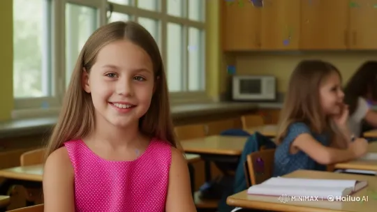 The Girl in the Classroom: A Tale of Beauty and Education – AI Generated Video | Hailuo AI