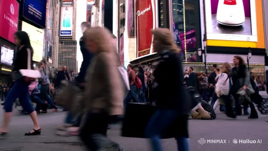 Urban Contrast: Invisible Homeless Amidst Consumerism – AI Generated Video | Hailuo AI