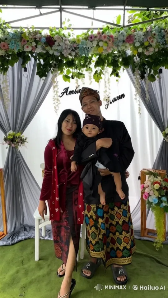 Joyous Family Celebration Under Floral Canopy – AI Generated Video | Hailuo AI