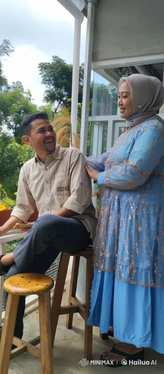 Couple on Balcony with Comfortable Interaction – AI Generated Video | Hailuo AI