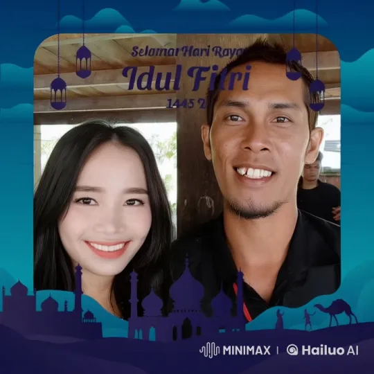 Live2D Video: Festive Idul Fitri Mock Combat Scene – AI Generated Video | Hailuo AI