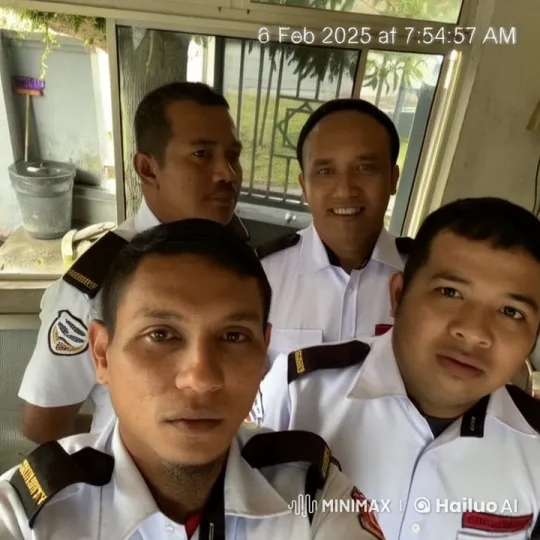 Security Personnel Perform Choreographed Kungfu in Live2D Video – AI Generated Video | Hailuo AI