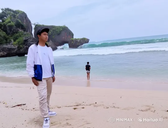 Beach Kung Fu Performance with Seaside Serenity – AI Generated Video | Hailuo AI