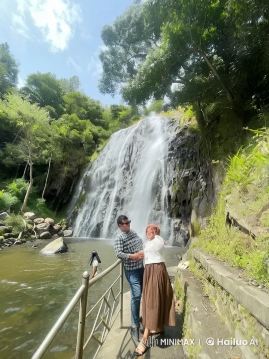 Forest Waterfall Backdrop for Live2D Martial Arts Display – AI Generated Video | Hailuo AI