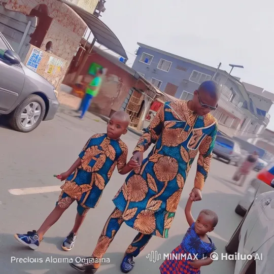 African Family Practices Kungfu in Joyful Street Scene – AI Generated Video | Hailuo AI