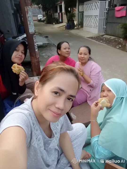 Women's Playful Gathering in Rustic Neighborhood – AI Generated Video | Hailuo AI