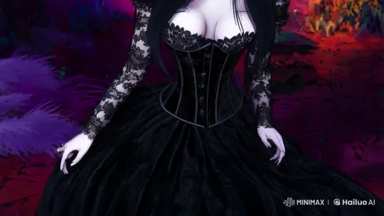 Gothic-Inspired Beauty in Artistic Whimsy – AI Generated Video | Hailuo AI