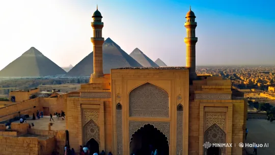 Cairo's Timeless Beauty: From Pyramids to Modernity – AI Generated Video | Hailuo AI
