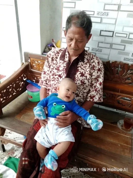 Elderly Man and Baby Enjoy Imaginary Kung Fu – AI Generated Video | Hailuo AI