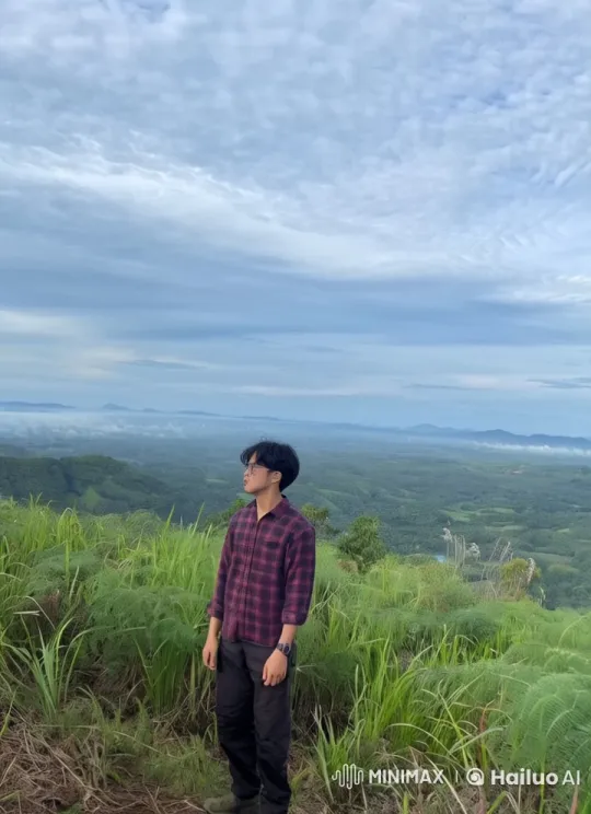 Young Man Demonstrates Kung Fu on Hilltop – AI Generated Video | Hailuo AI