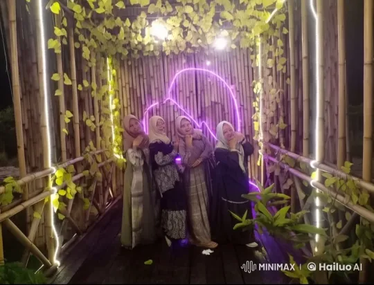 Live2D Animated Kungfu Showcase on Bamboo Bridge – AI Generated Video | Hailuo AI
