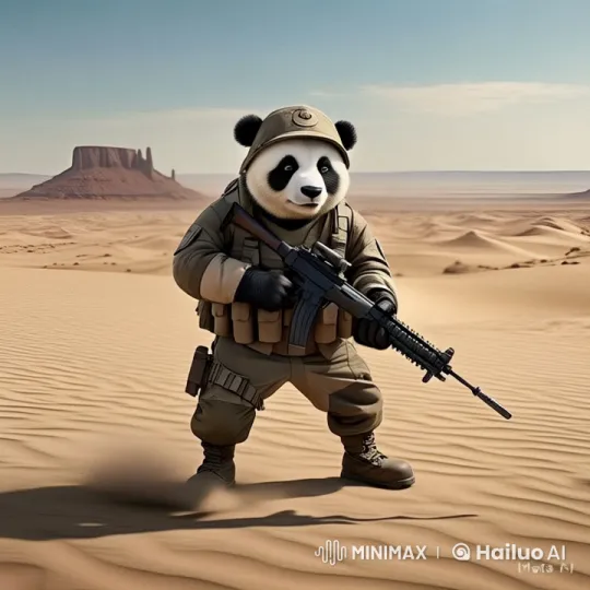 Panda Soldier Brutally Engages Enemy – AI Generated Video | Hailuo AI