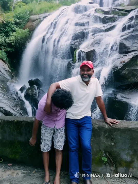 Kung Fu Masters Spar at Waterfall in Live2D Animation – AI Generated Video | Hailuo AI