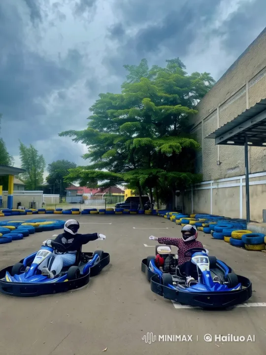 Go-Kart Kungfu: Dynamic Battle in a Calm Setting – AI Generated Video | Hailuo AI
