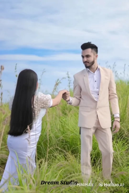 Couple Engages in Graceful Kungfu Duel in Serene Meadow – AI Generated Video | Hailuo AI