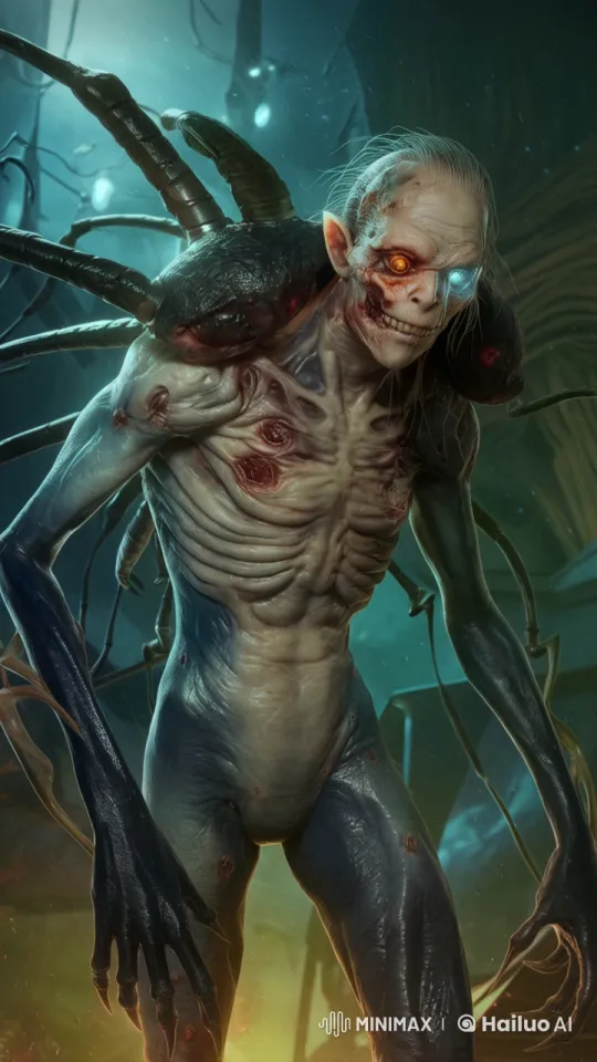 Grotesque Alien Monster Approaches in Futuristic Setting – AI Generated Video | Hailuo AI