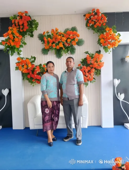Couple Practicing Synchronized Kung Fu in Floral Setting – AI Generated Video | Hailuo AI