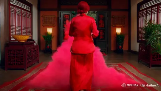Possessed Woman Transforms in Traditional Chinese Room – AI Generated Video | Hailuo AI