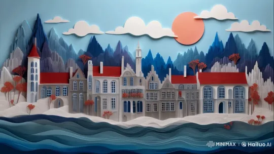 Flood Overwhelms Cardboard City Amid Resistance – AI Generated Video | Hailuo AI