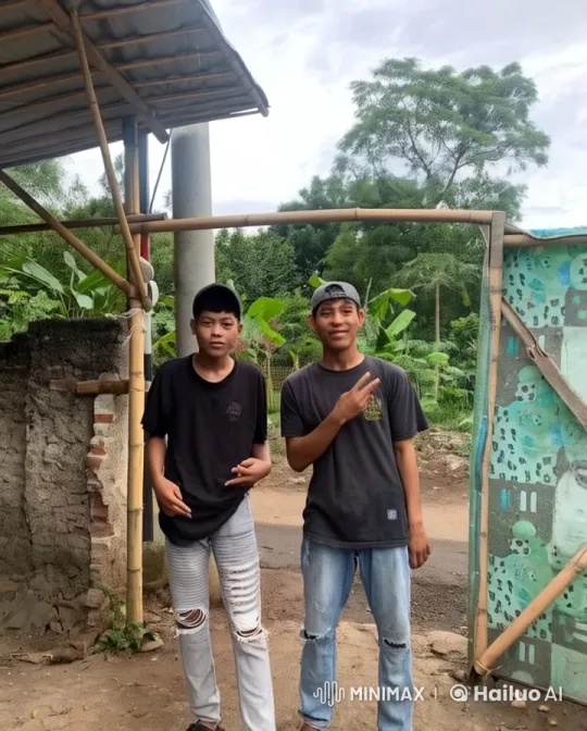 Rural Live2D Martial Arts Display by Two Young Men – AI Generated Video | Hailuo AI