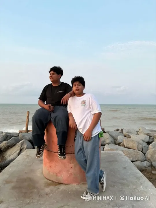 Live2D Animated Kungfu Fight on Seaside Platform – AI Generated Video | Hailuo AI