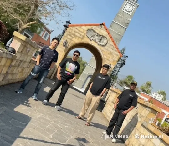 Live2D Video: Martial Arts Display in Stone Archway Setting – AI Generated Video | Hailuo AI