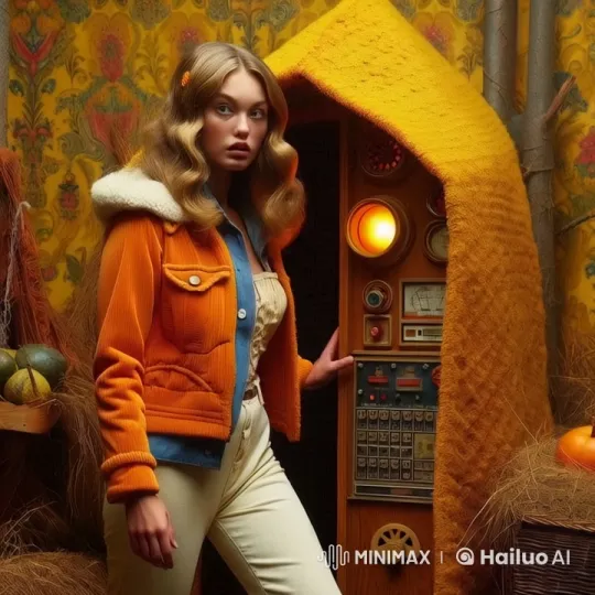 Retro Room with Girl and Vintage Decor – AI Generated Video | Hailuo AI