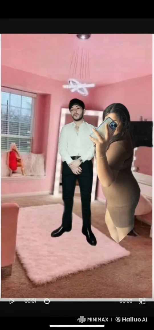 Affectionate Couple in Cozy Bedroom Setting – AI Generated Video | Hailuo AI