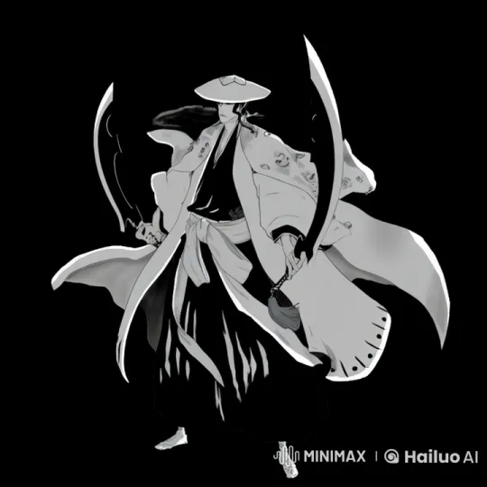 Live2D Samurai: Graceful Motion and Poised Presence – AI Generated Video | Hailuo AI