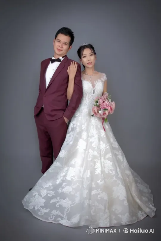 Elegant Wedding Couple's Impressive Kung Fu Battle – AI Generated Video | Hailuo AI