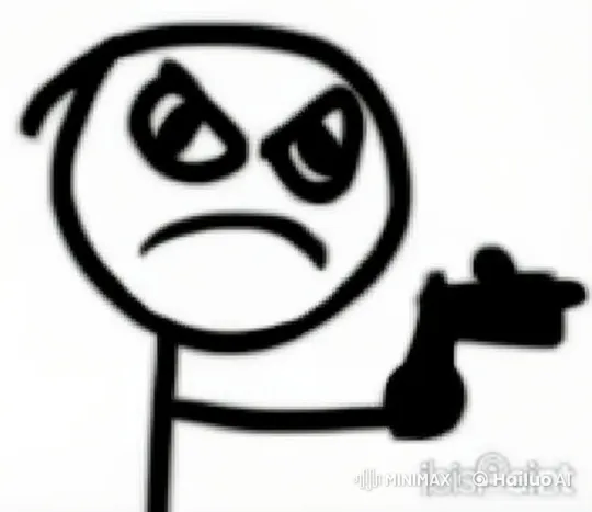 Animated Stick Figure with Gun: Angry Speech to Shooting – AI Generated Video | Hailuo AI
