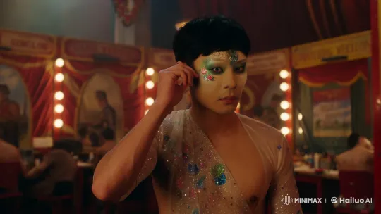 Asian Circus Performer Preparing for Act – AI Generated Video | Hailuo AI