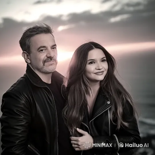 Romantic Couple Kisses on Cliff at Sunset – AI Generated Video | Hailuo AI
