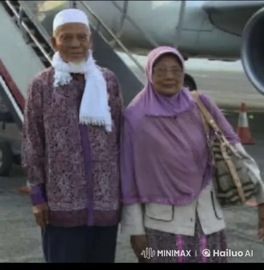 Couple in Traditional Attire Awaits Flight on Airport Tarmac – AI Generated Video | Hailuo AI