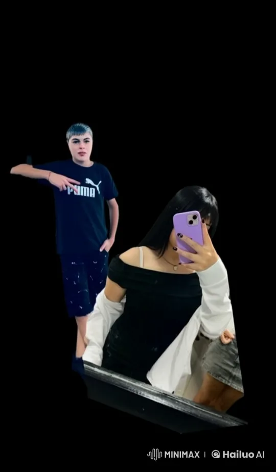 Young Couple Shares Tender Moment in Live2D Animation – AI Generated Video | Hailuo AI