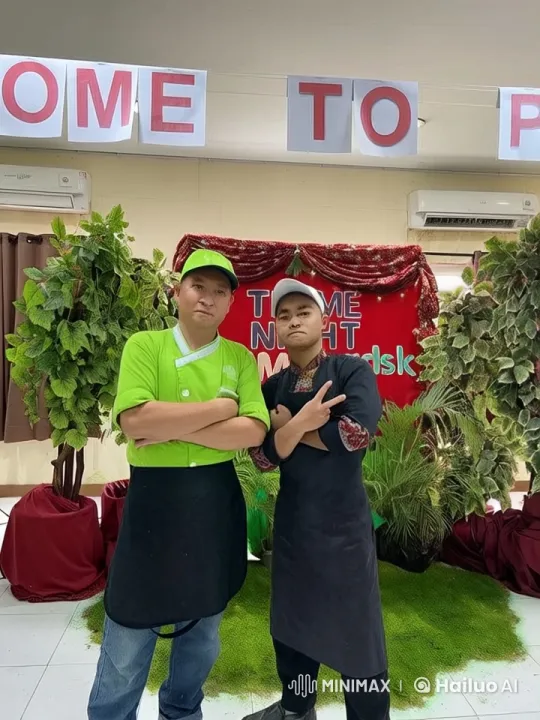 Chefs Engage in Energetic Kungfu Showdown at Theme Night Masak – AI Generated Video | Hailuo AI