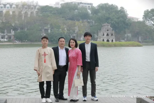 Kung Fu Display Against Serene Lake Background – AI Generated Video | Hailuo AI